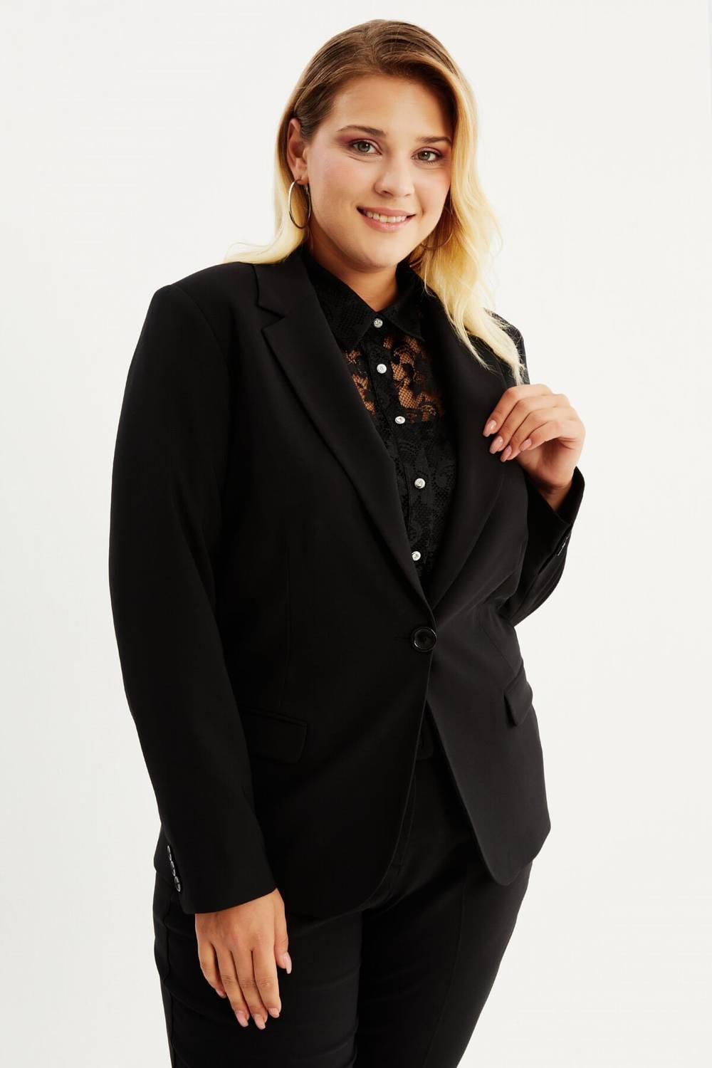 Lined Blazer Jacket