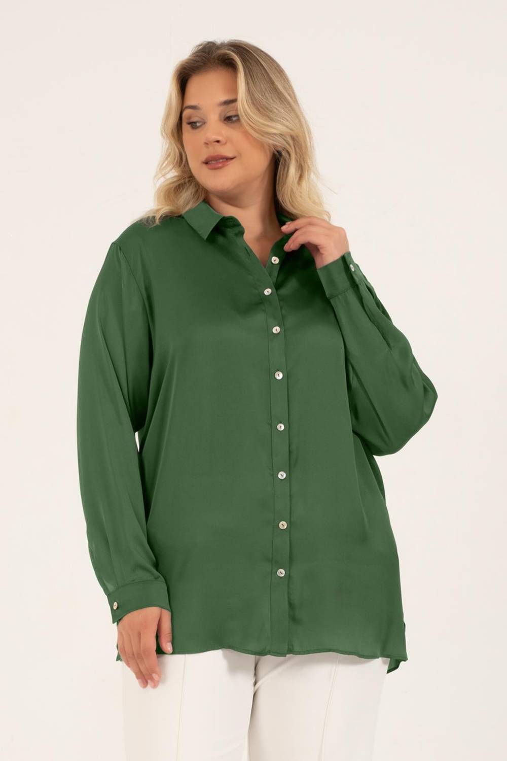 Satin Long Sleeve Shirt