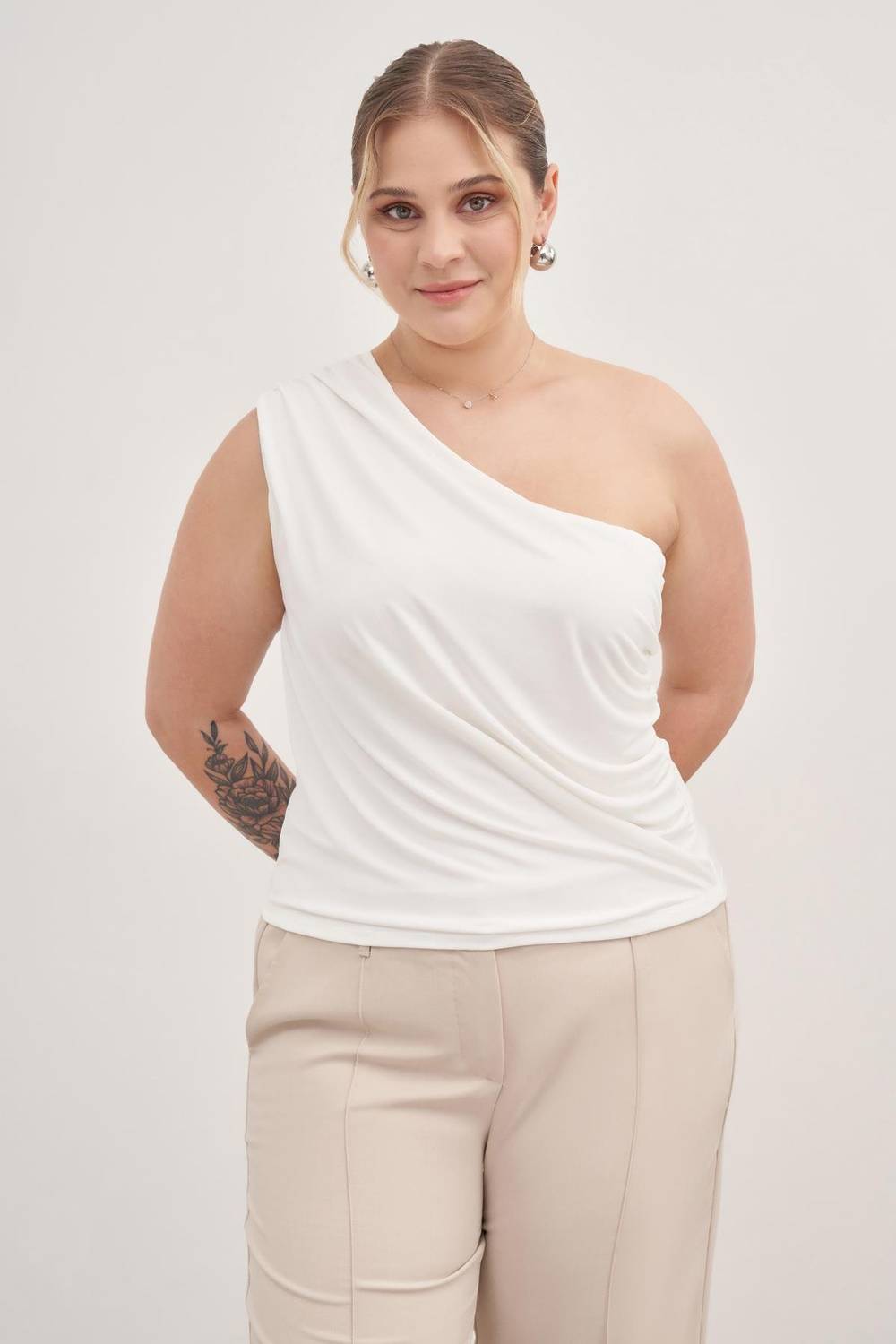 Tek Omuz Drapeli Top