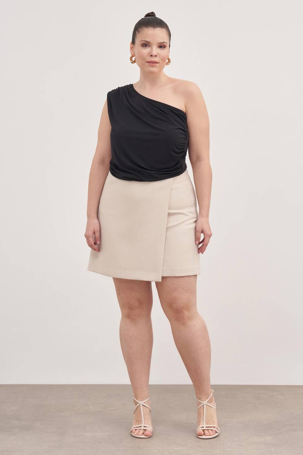 Asimetrik Şort Etek 