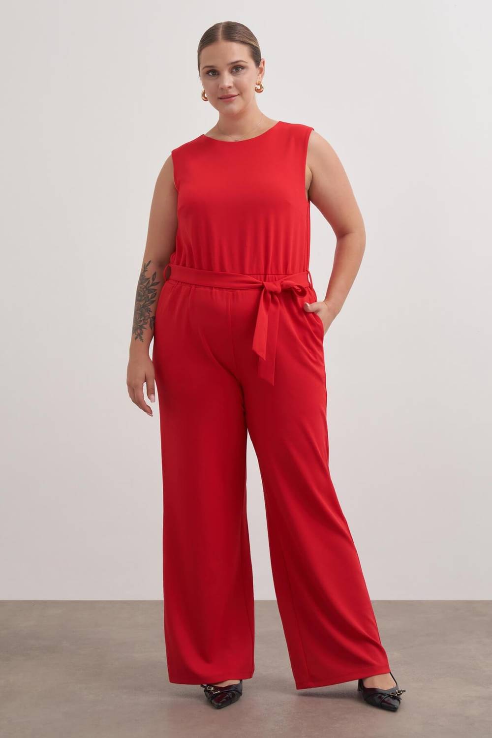 Pencere Detaylı Cepli Örme Tulum