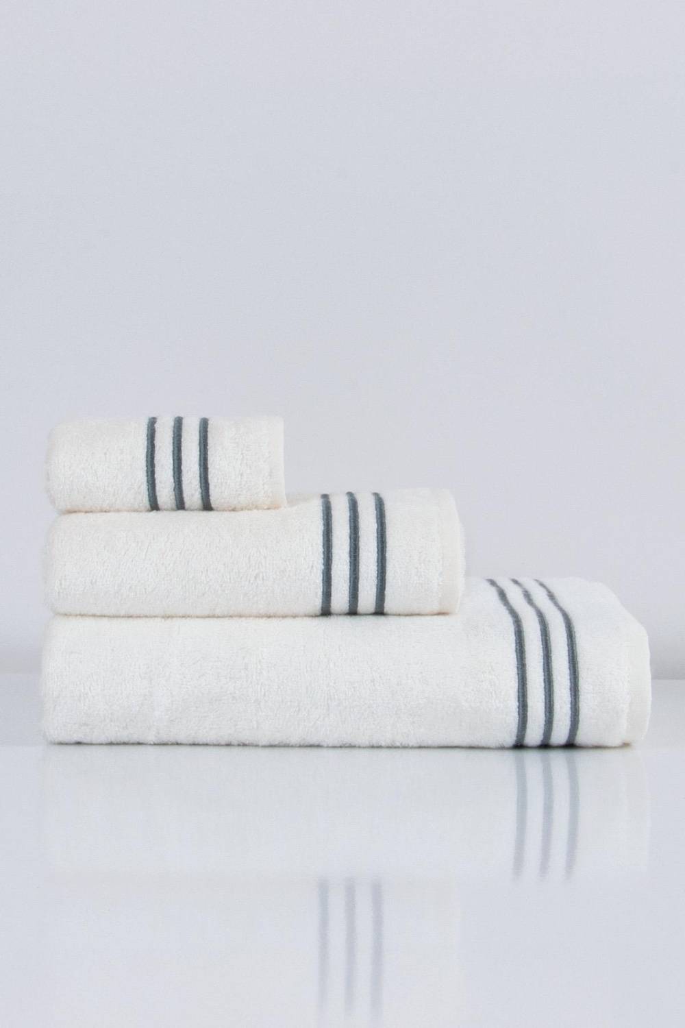 Zen Çizgi Nakışlı El Havlusu (30 x 50 cm)