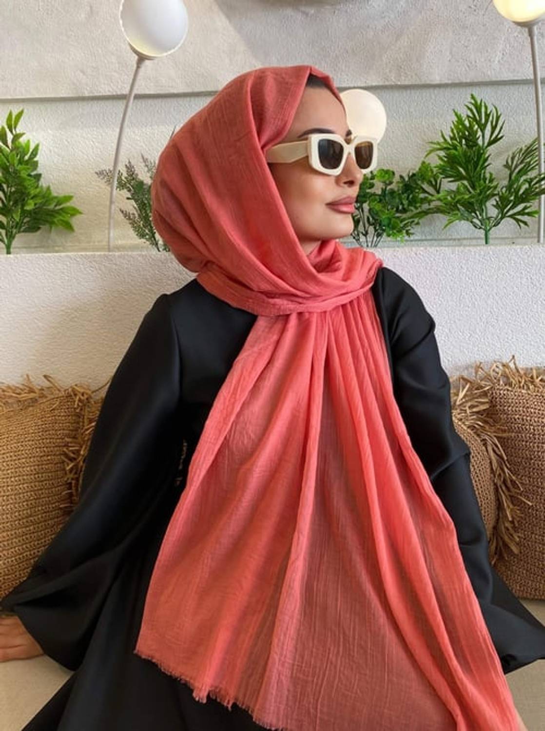 PAMUKLU ŞAL GÜL PEMBESİ