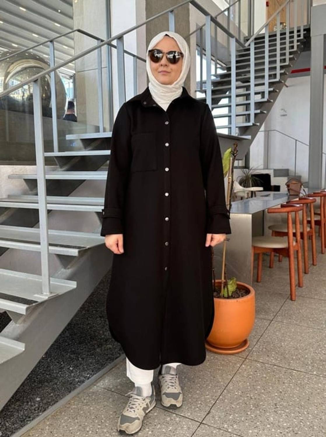 KAŞE GÖMLEK KAP SİYAH