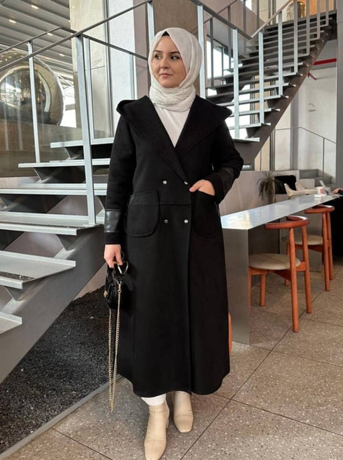 KAPŞONLU TEDİ KABAN SİYAH