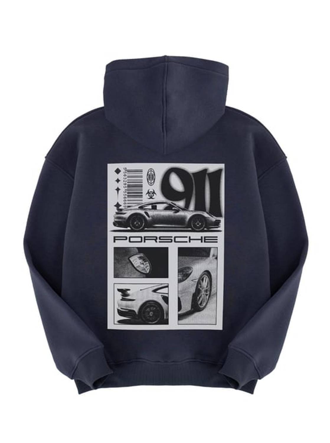 Unisex Porsche Sweatshirt Hoodie Antrasit