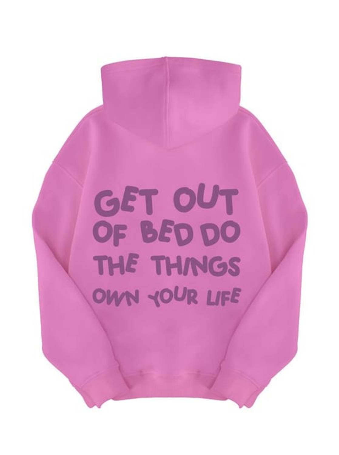 Unisex Get Out Sweatshirt Hoodie Pembe