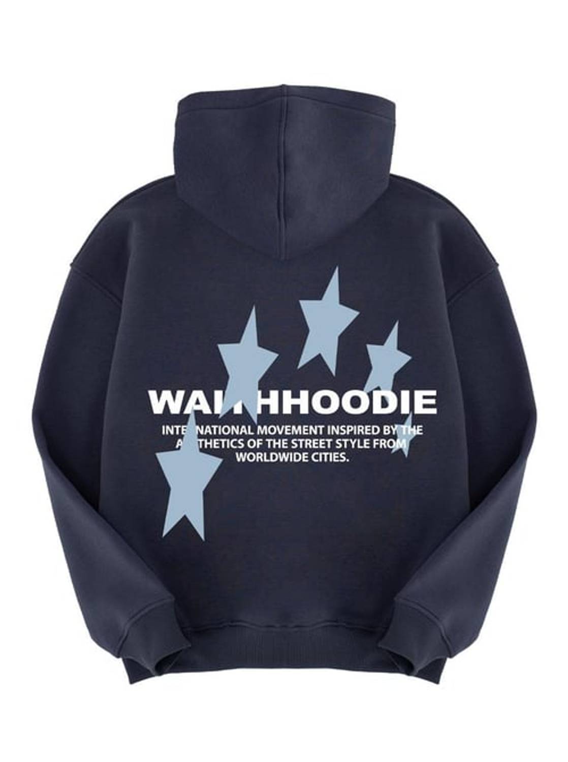 Unisex Waith Yıldız Sweatshirt Hoodie Antrasit