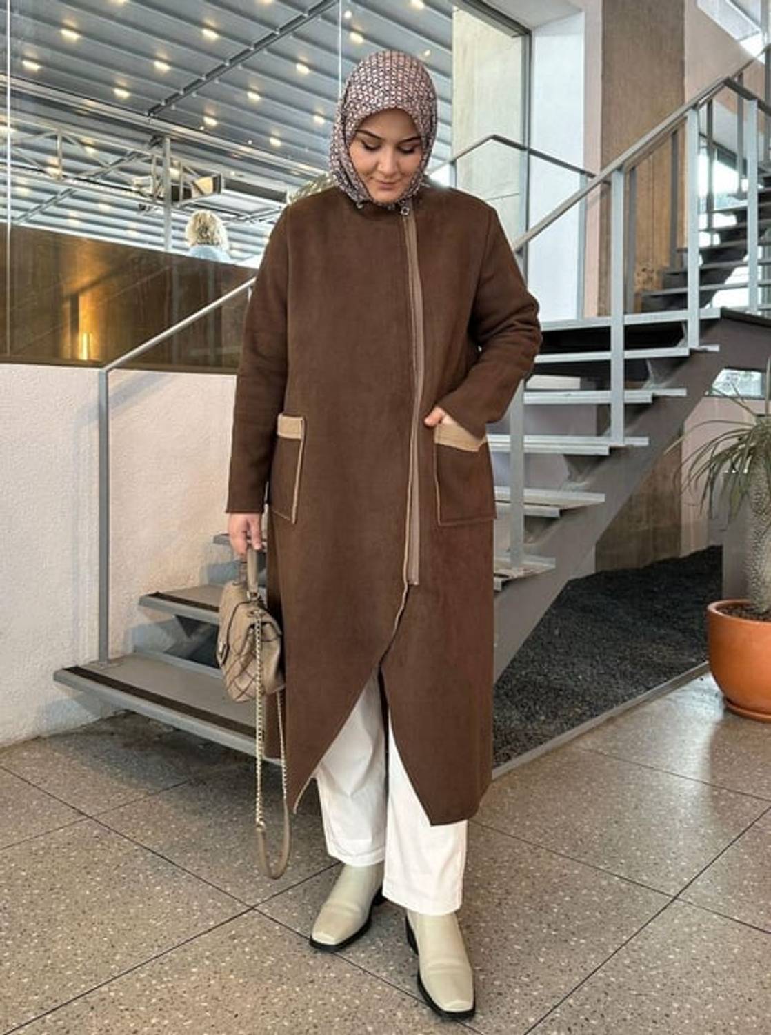 FERMUARLI TEDİ KABAN KAHVE