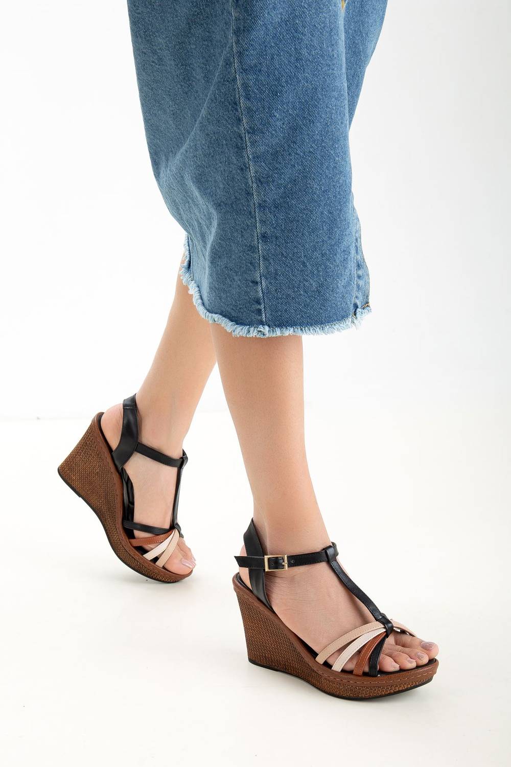 Austin Women's Wedge Sandals Black