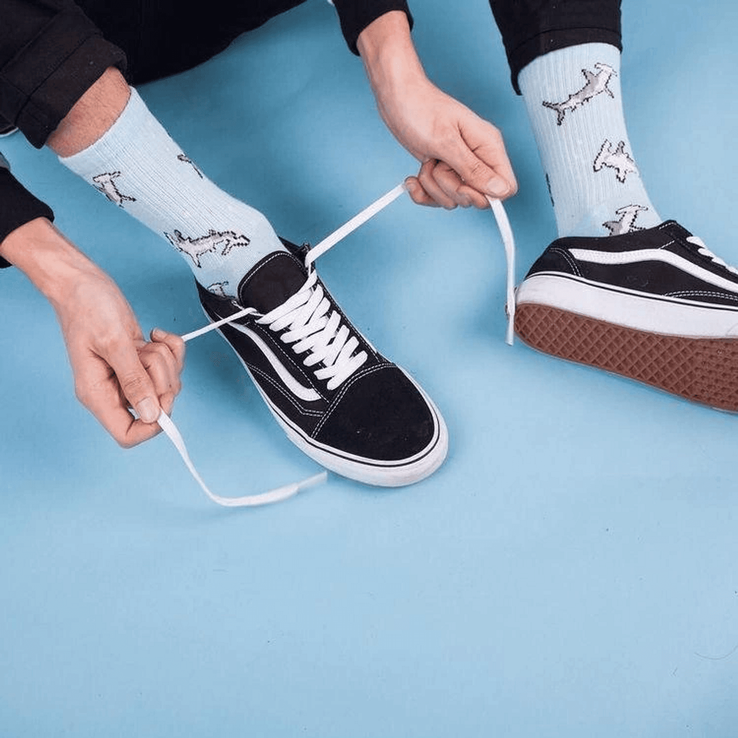 Erkek Deri Günlük Vans Ayakkabı - Siyah