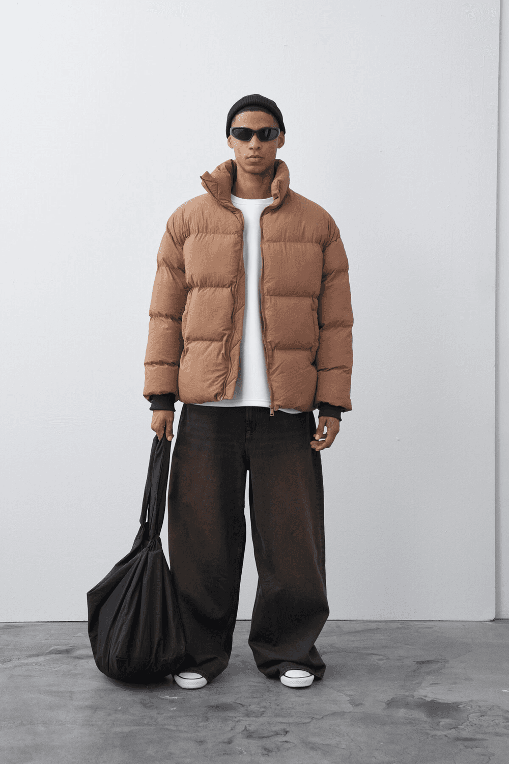 Мужская куртка с застежкой на молнии, латексная подкладка, шоколадный цвет, размеры S, M, L, XL, XXL, 100% полиэстер, длина 79 см, грудь 71 см