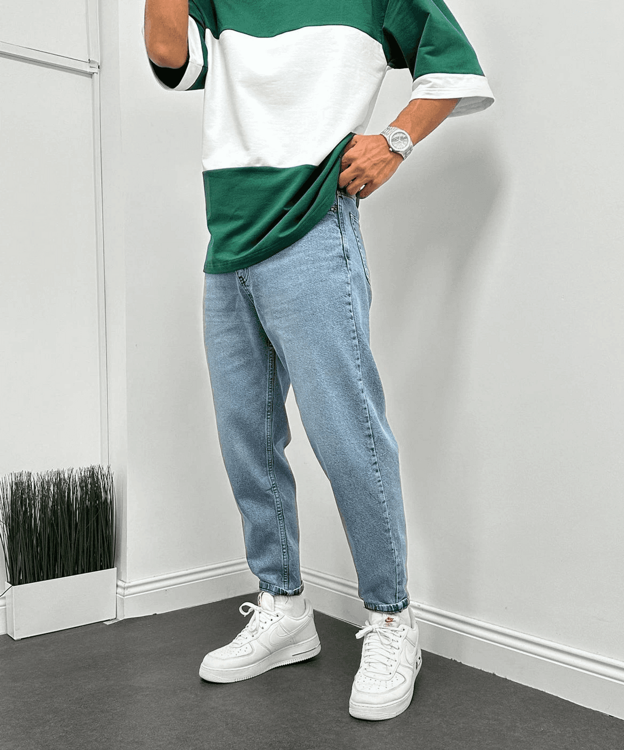 Men's Boyfriend Lycra-Free Jeans - Light Blue