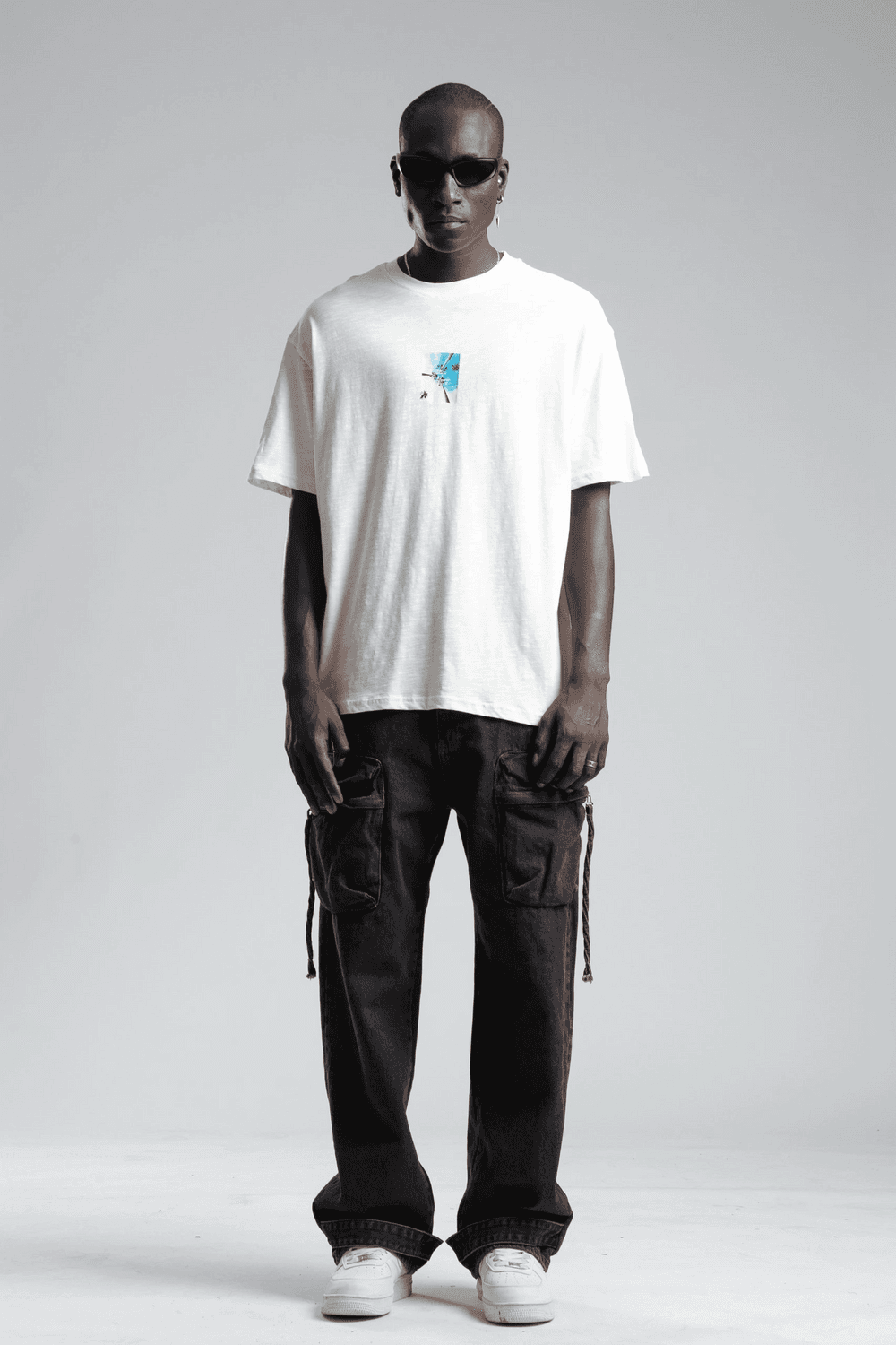 Футболка для чоловіків оверсайз з візерунком California, короткий рукав, 100% бавовна, регуляторний крій, легка, без кишень