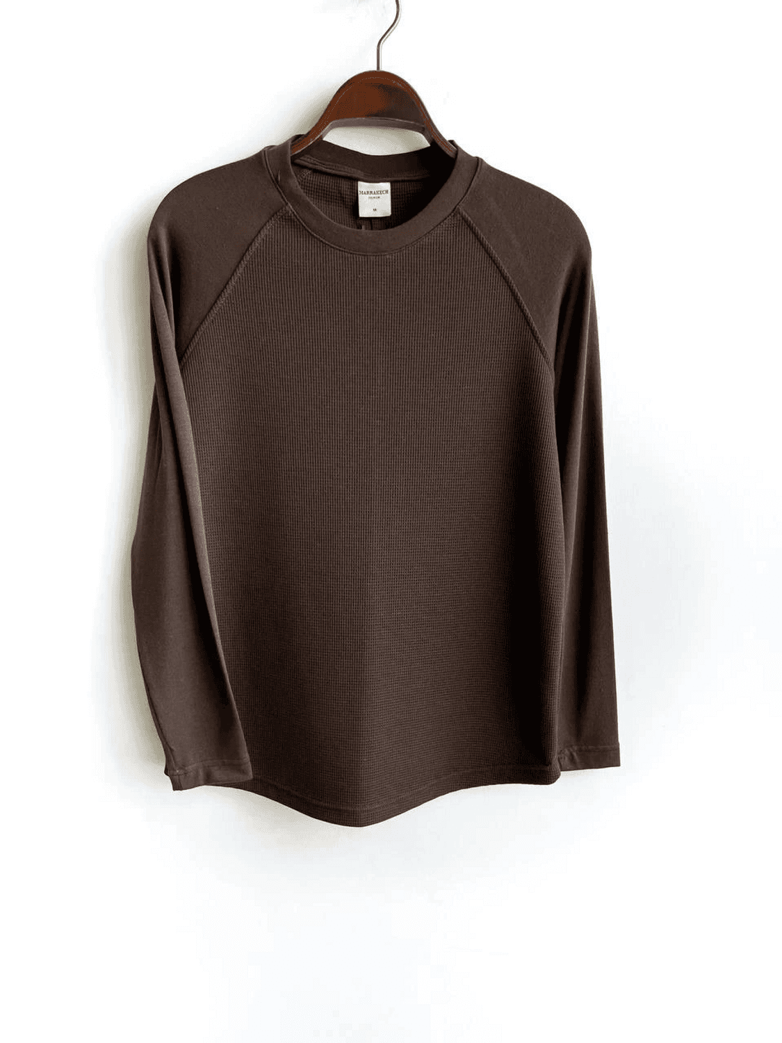 Erkek Bisiklet Yaka Uzun Kol Triko - Kahverengi