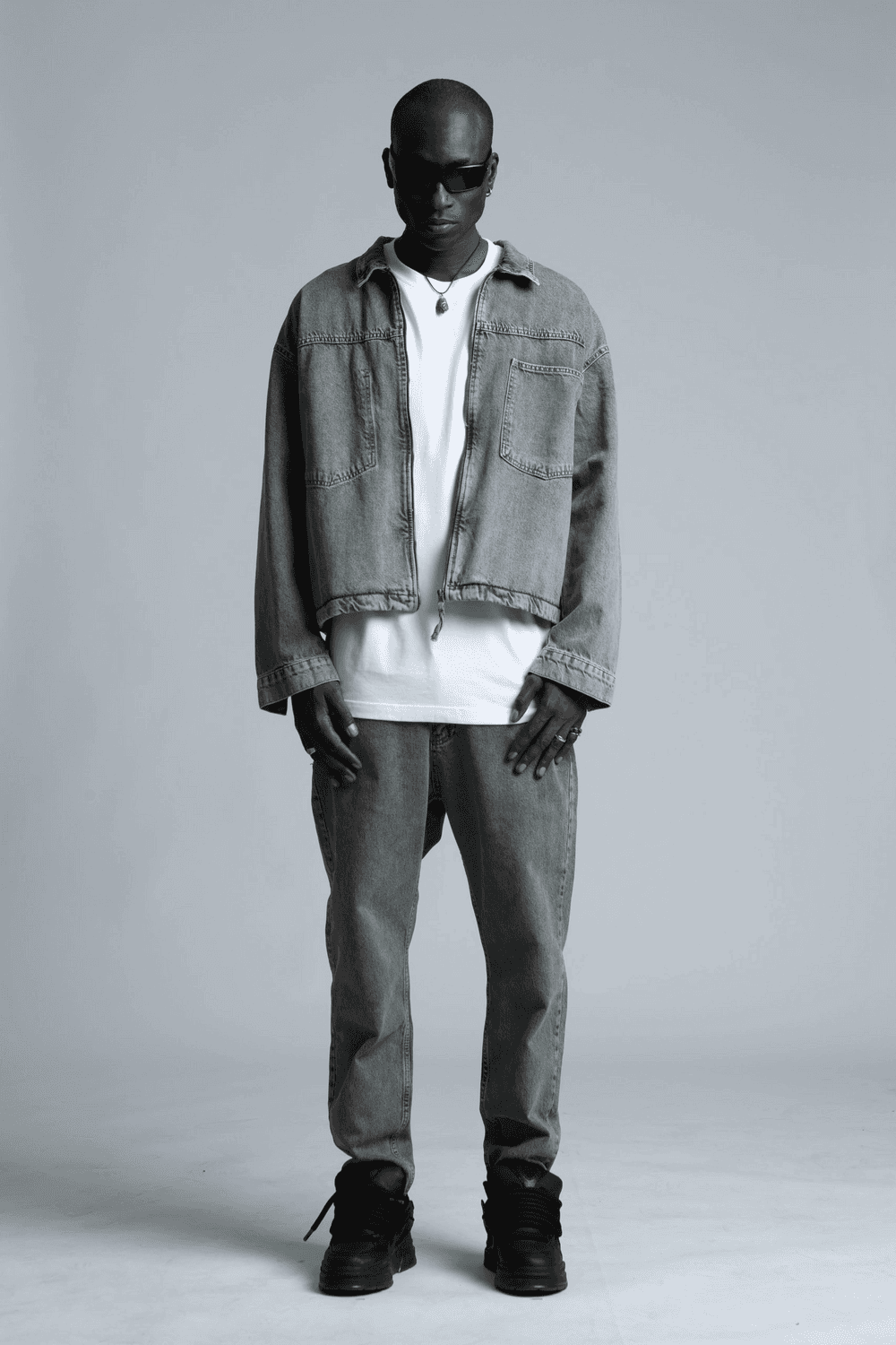 Рубашка большого размера для мужчин с одним карманом, джинсовая, цвет камень, размеры S, M, L, XL, XXL