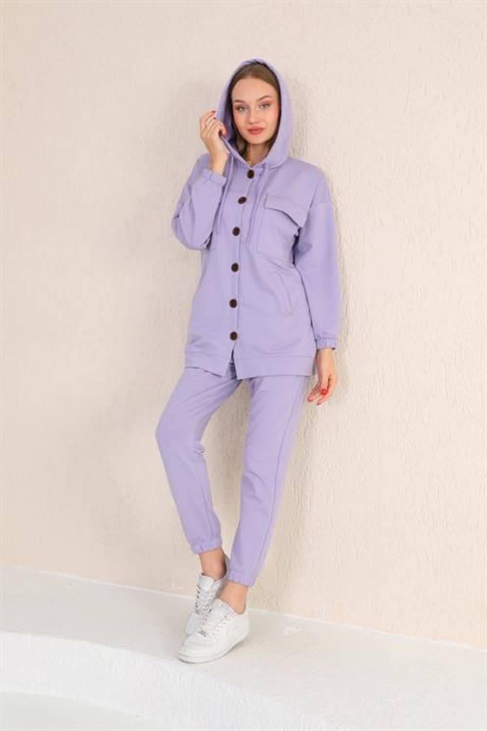 Big Buttoned Women's Casual Sports Suit LILA