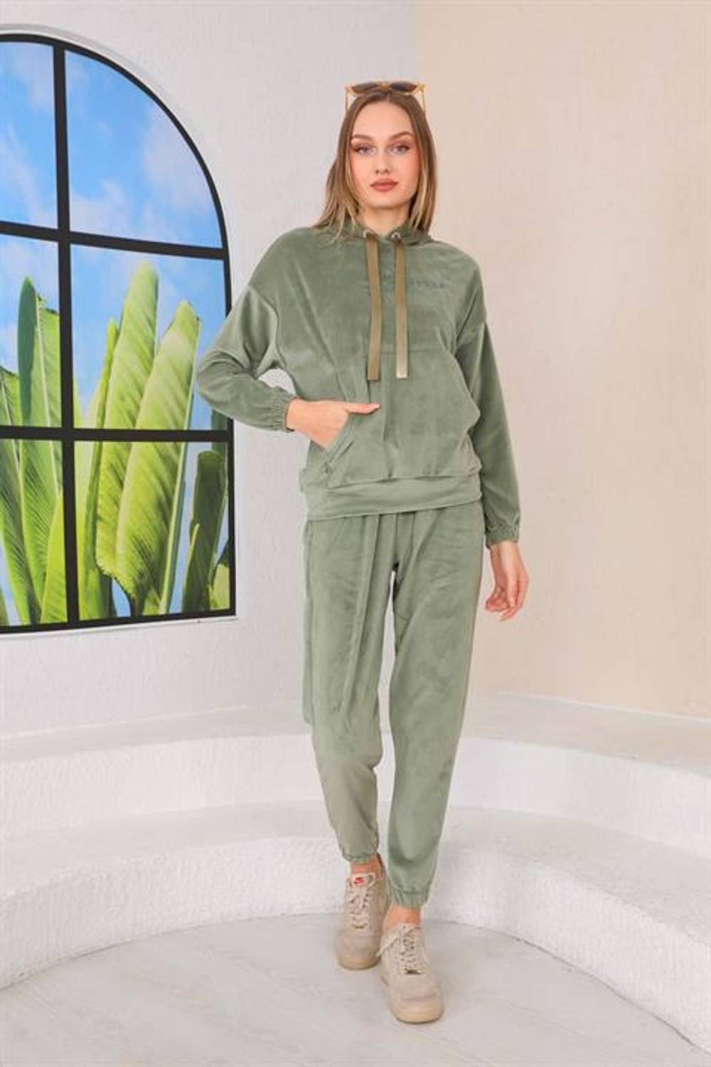 mint green tracksuit womens