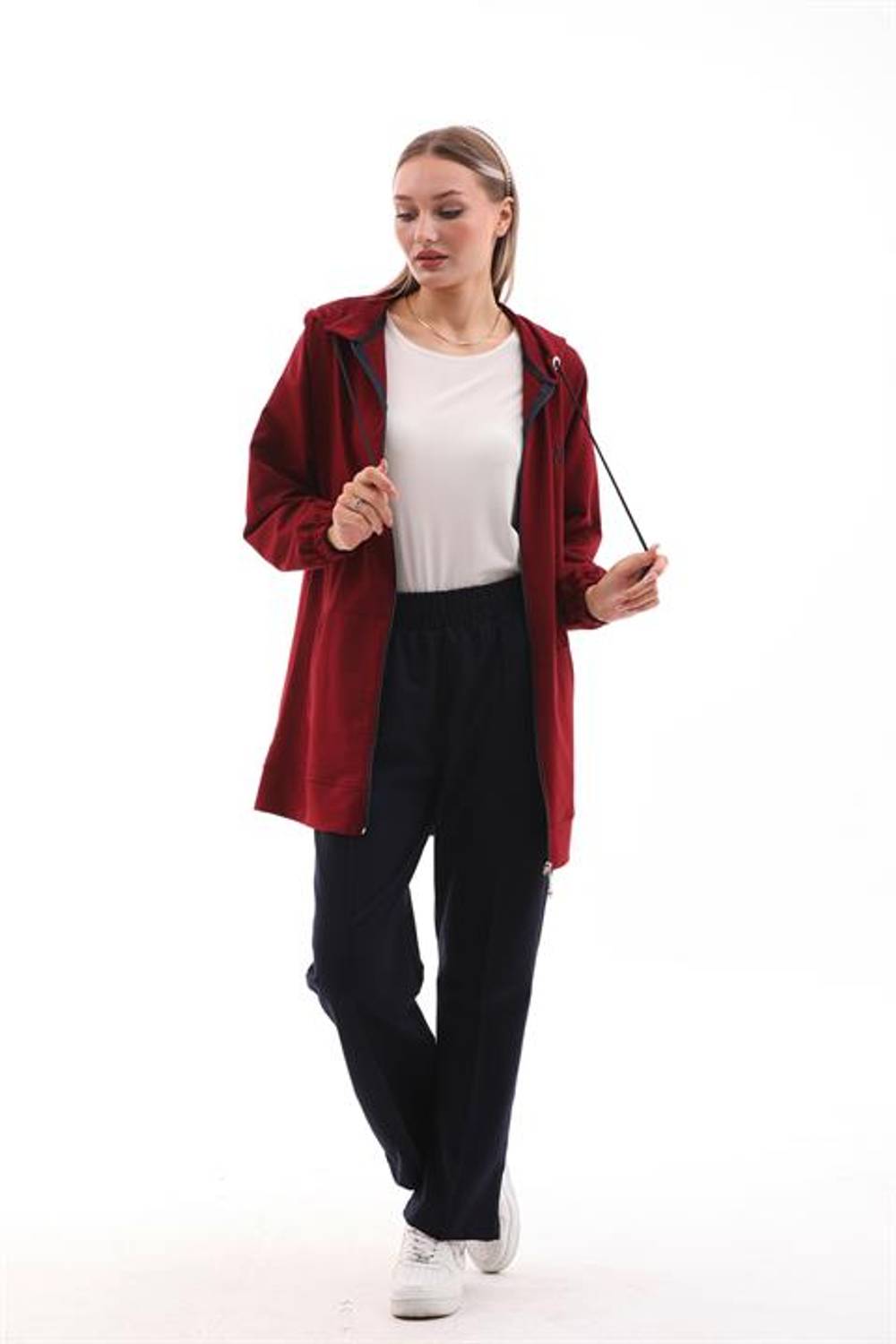 Kadın Günlük Spor İkili Eşofman Takım - BORDO