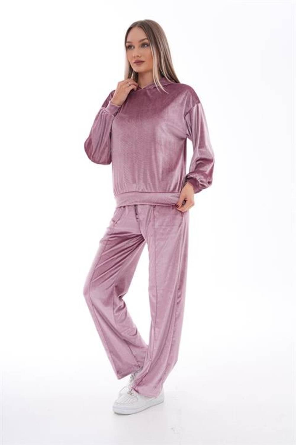 Kadın Salaş Kadife Eşofman Takımı SOMON