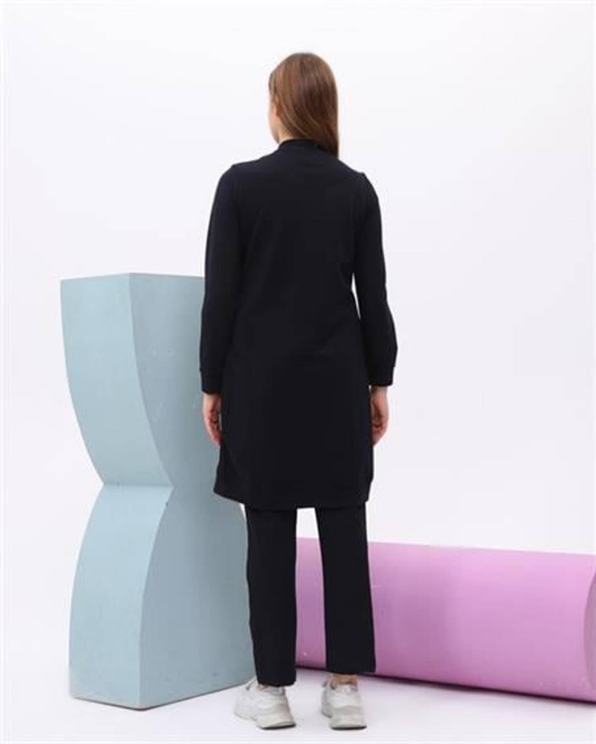 Hayal Kapitone Detaylı Bomber İkili Takım - 71000 - Lacivert