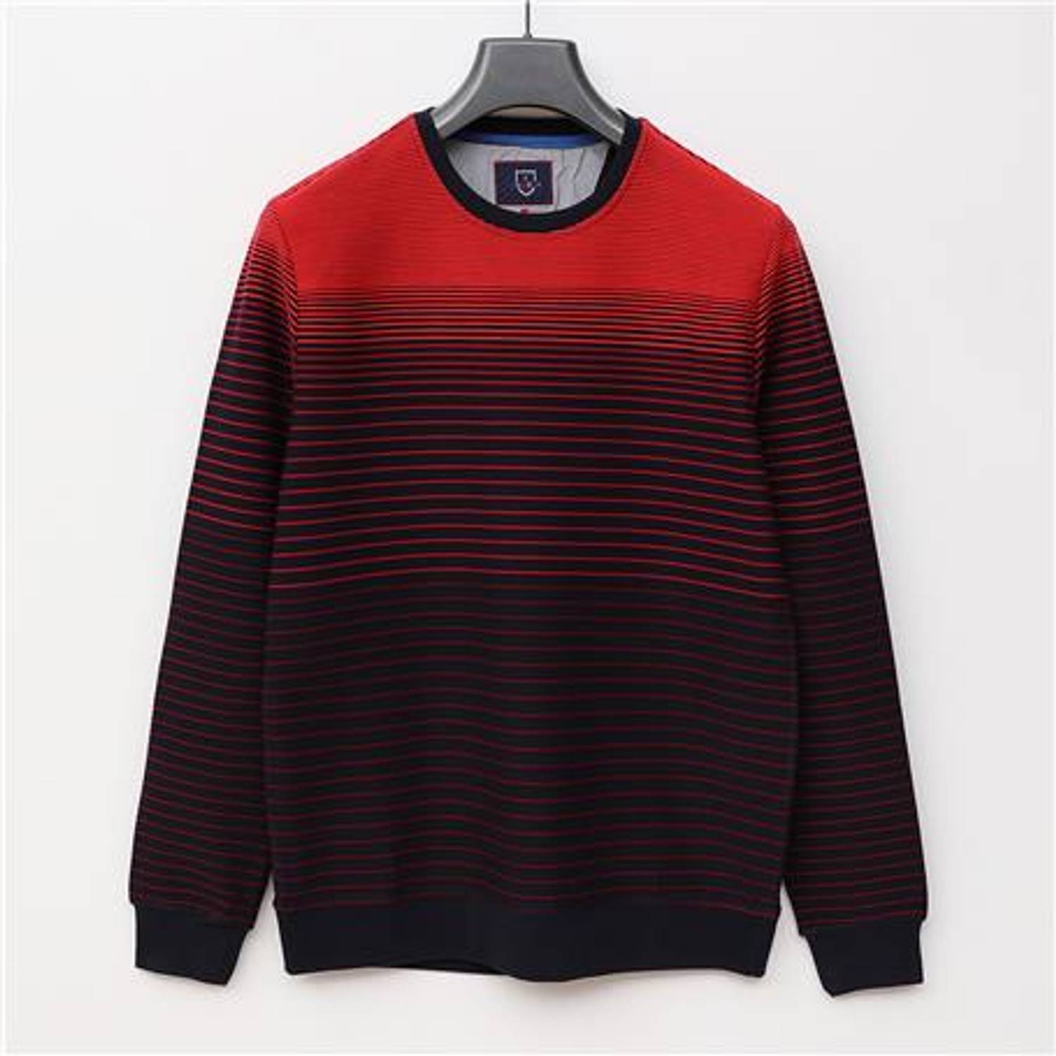 Erkek Uzun Kol Bisiklet Yaka Sweat - CZT-177 - Garnet