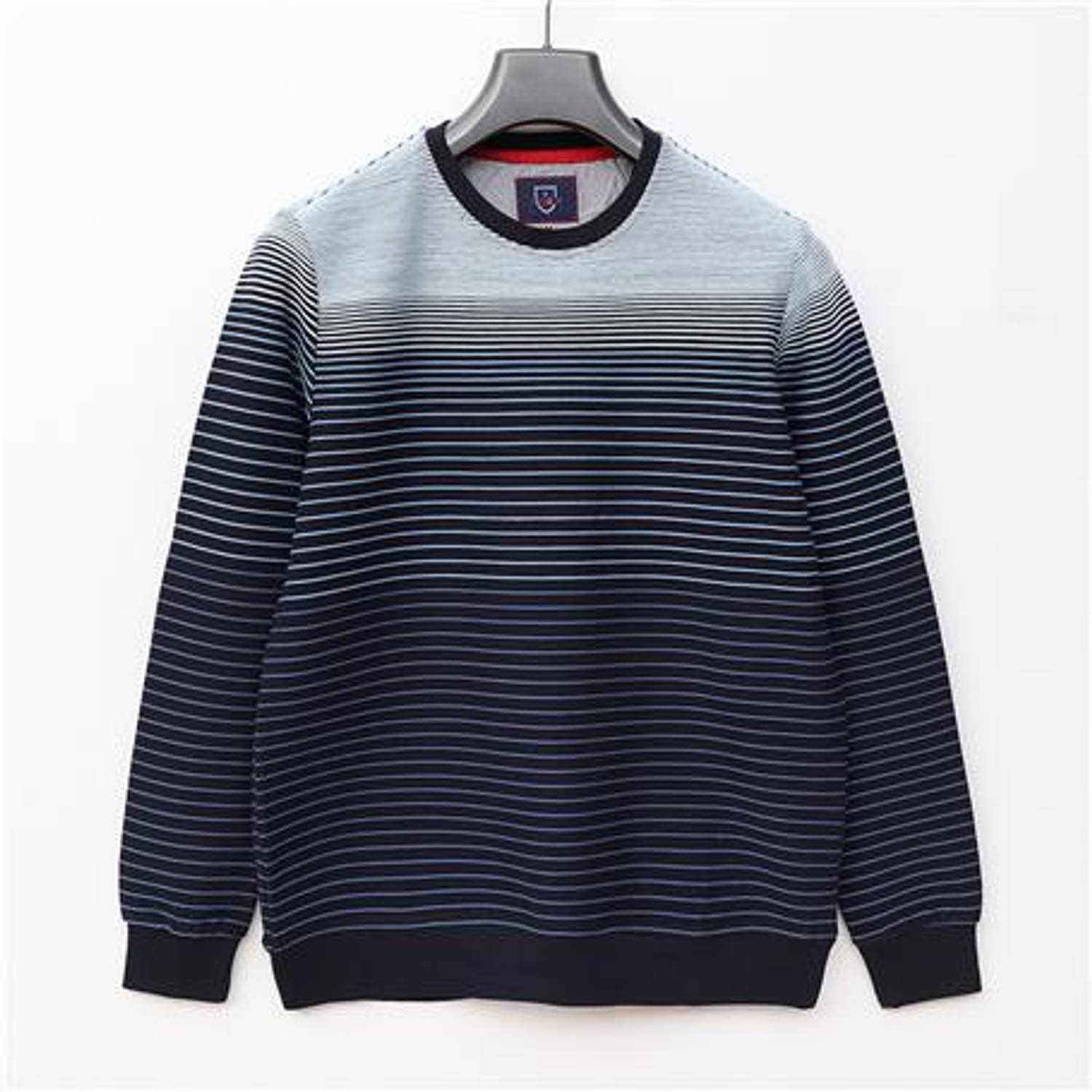 Erkek Uzun Kol Bisiklet Yaka Sweat - CZT-177 - Mavi