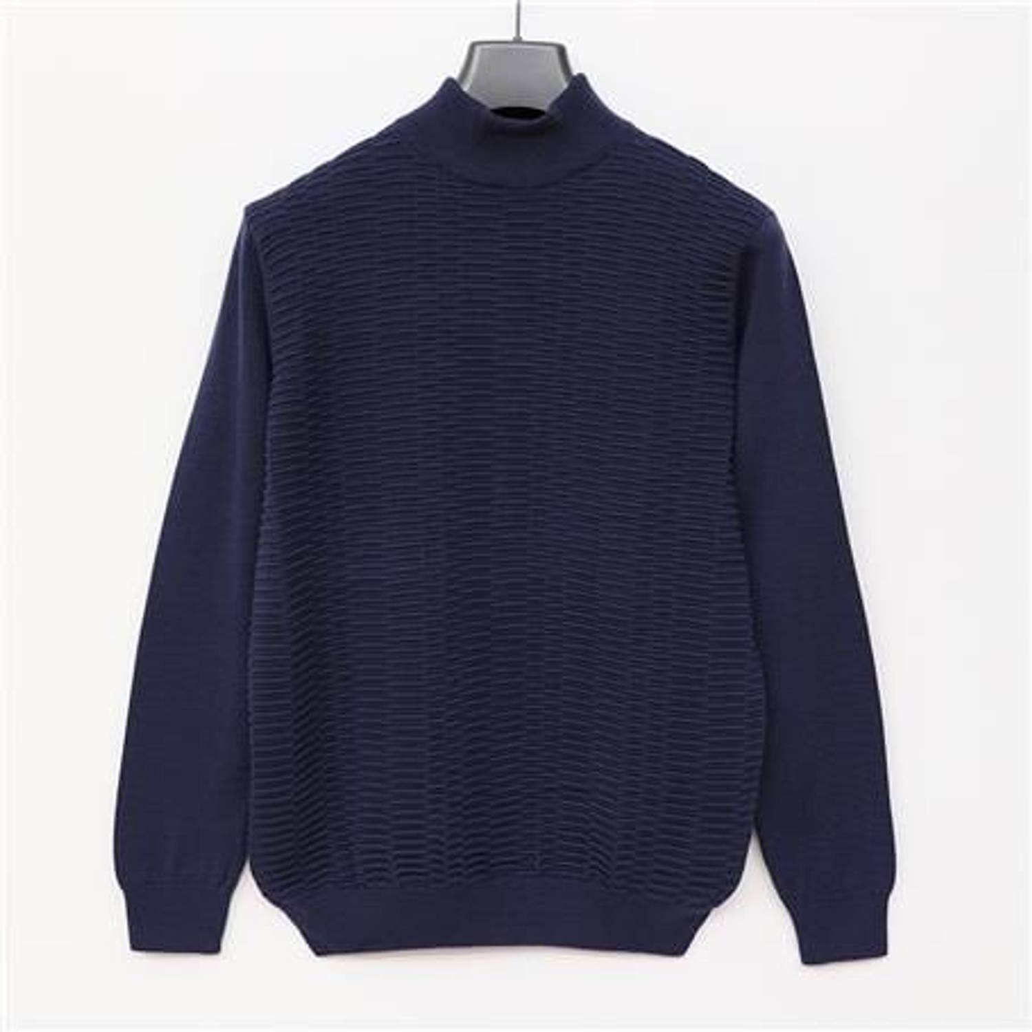 Erkek Uzun Kol Balıkçı Yaka Triko Kazak - 189281 - Marine