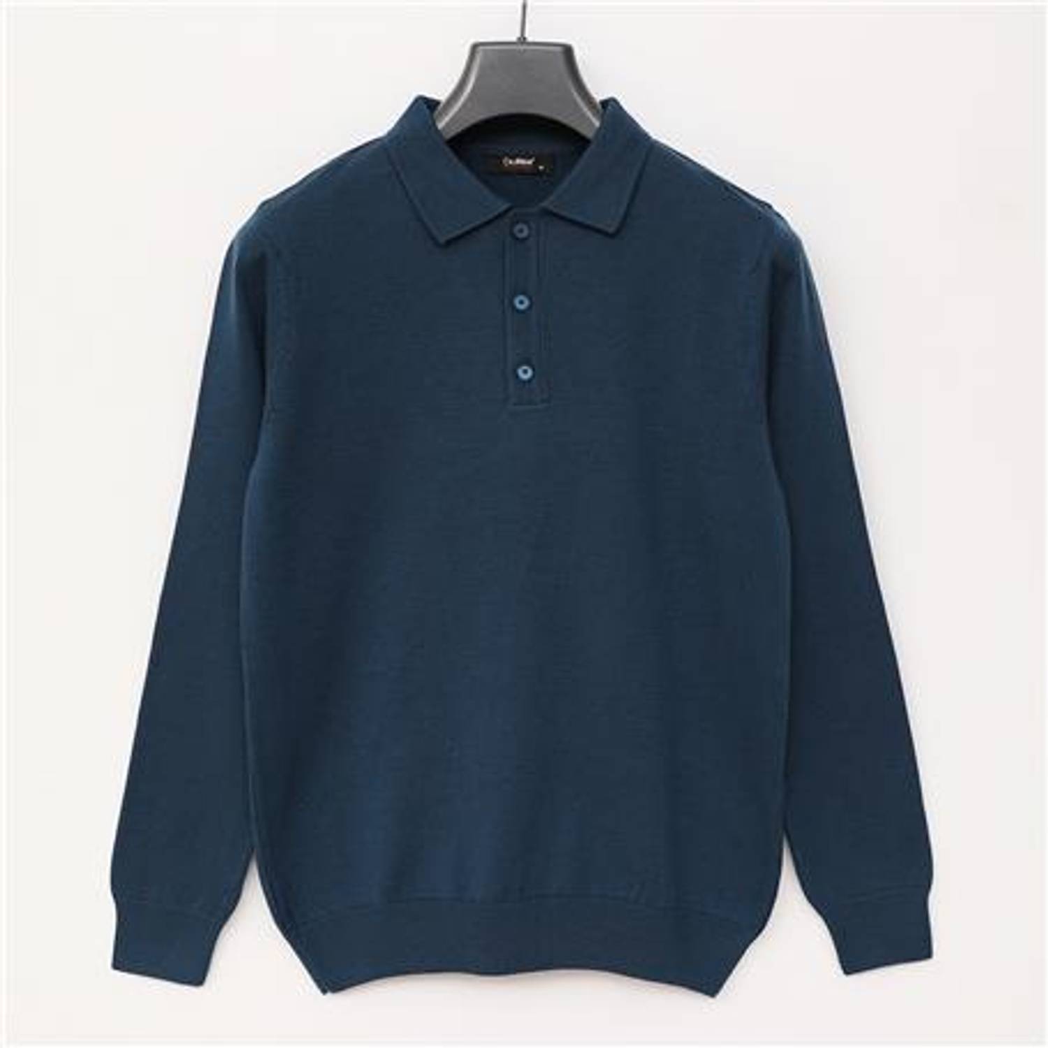 Erkek Polo Yaka Uzun Kol Triko - 180540-1 - Petrol