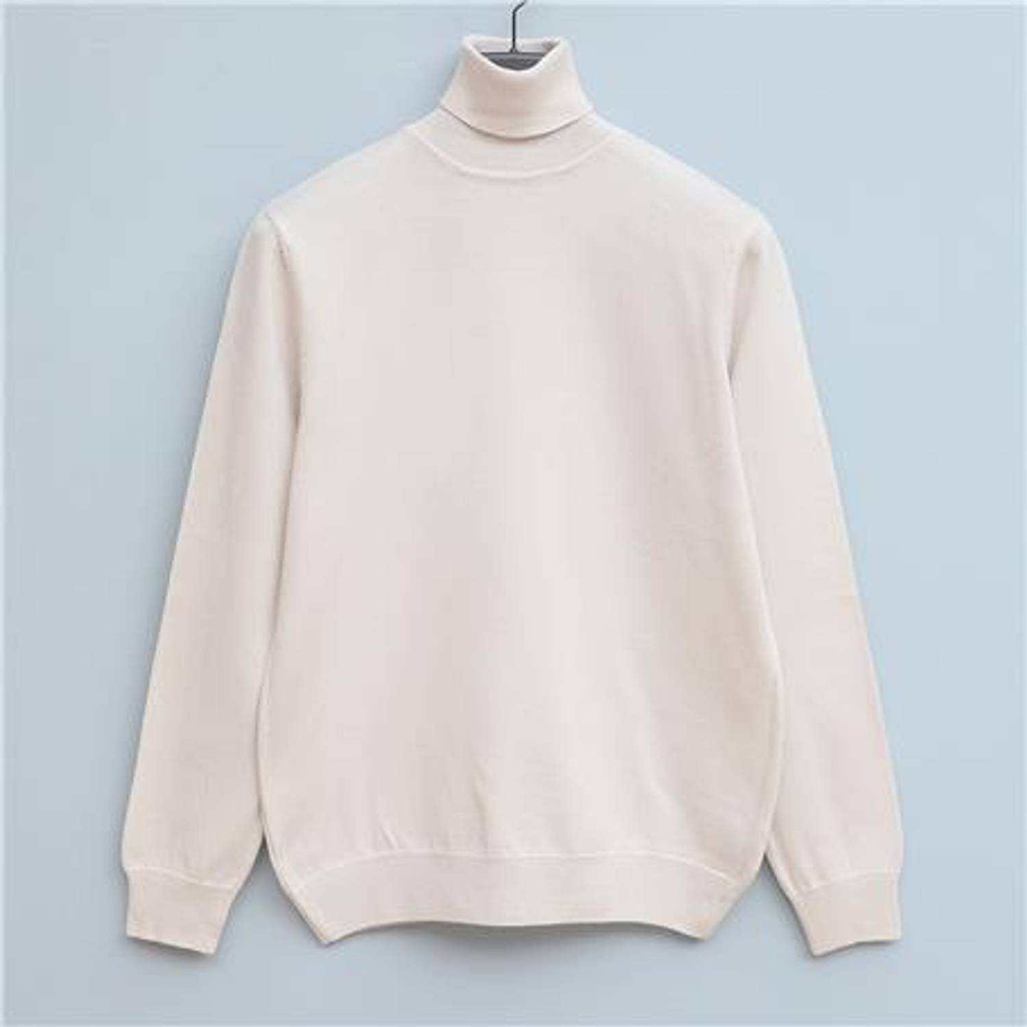 Erkek Uzun Kol Balıkçı Yaka Triko - 180539 - Beyaz