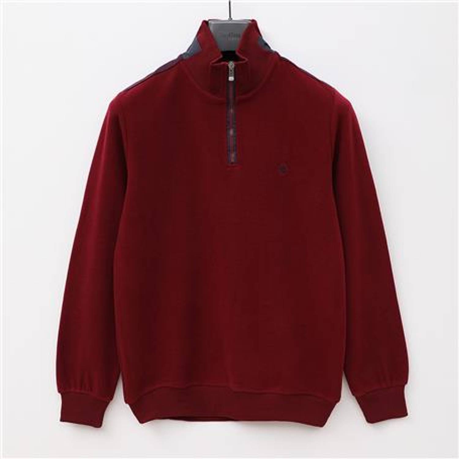 Uzun Kol Yarı Fermuarlı Erkek Sweat - PPS-4205 - Bordo