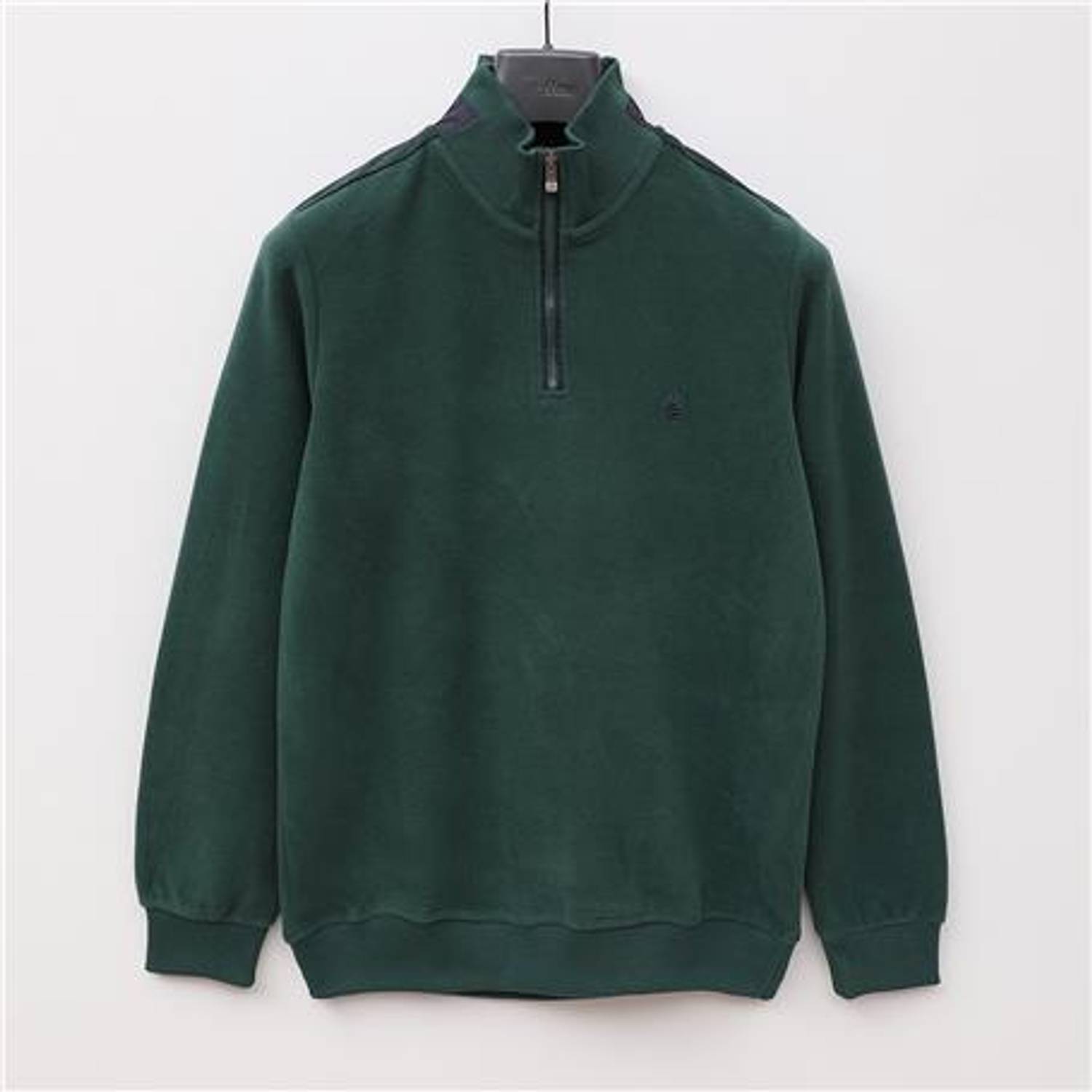 سويت شيرت رجالي بأكمام طويلة وسوستة نصفية - لون نفتيم - متوفر بأحجام XL, L, XXL, M