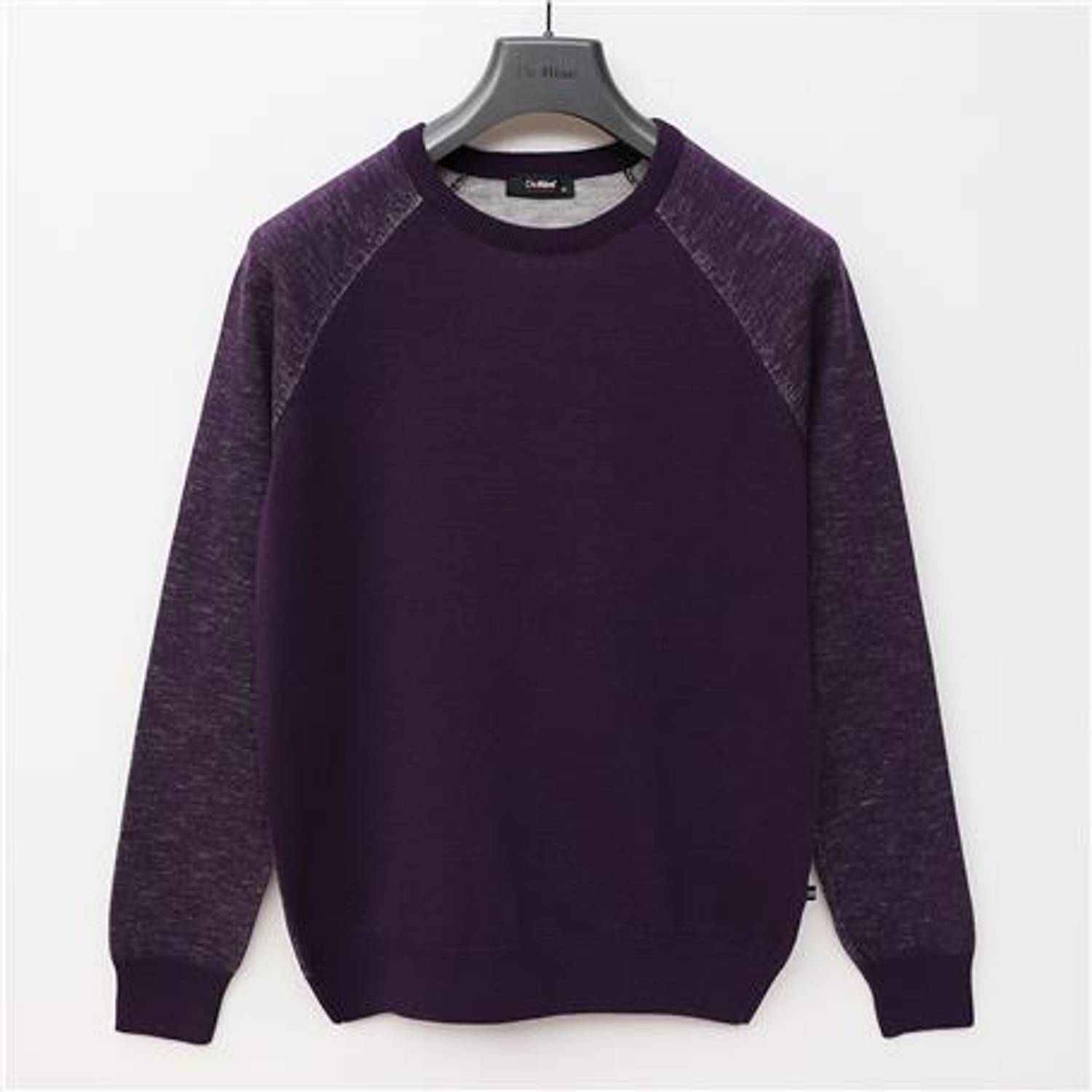 Uzun Kol Bisiklet Yaka Erkek Triko Kazak - 180780 - Mürdüm