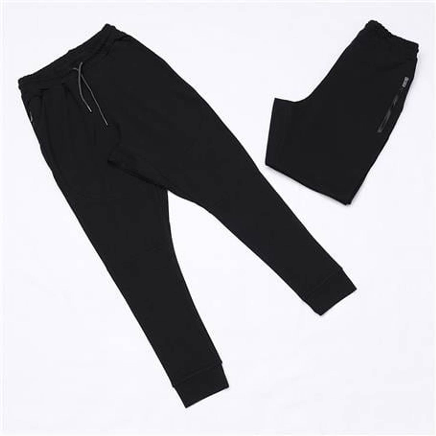 Erkek Lastikli Paça ve Bel Pantolon - PNT-353 - Siyah