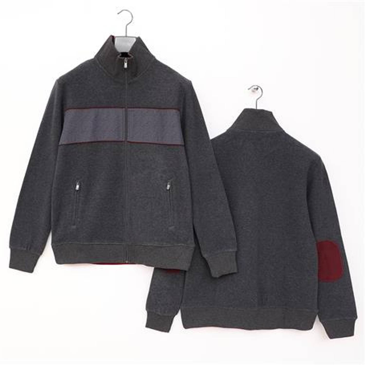 Чоловічий куртка комфорт-фіт з рибаною в’язкою, модель MTS-8014, антрацитового кольору, розміри XL, L, M, XXL