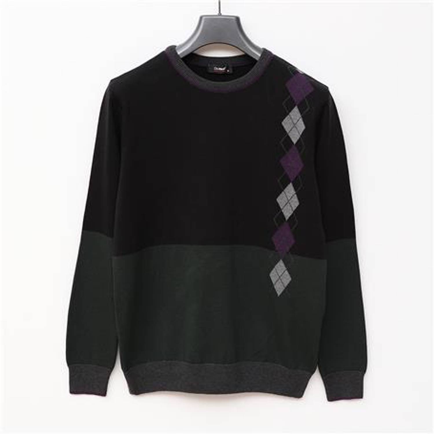 Erkek Uzun Kol Bisiklet Yaka Kazak - 189392 - Siyah