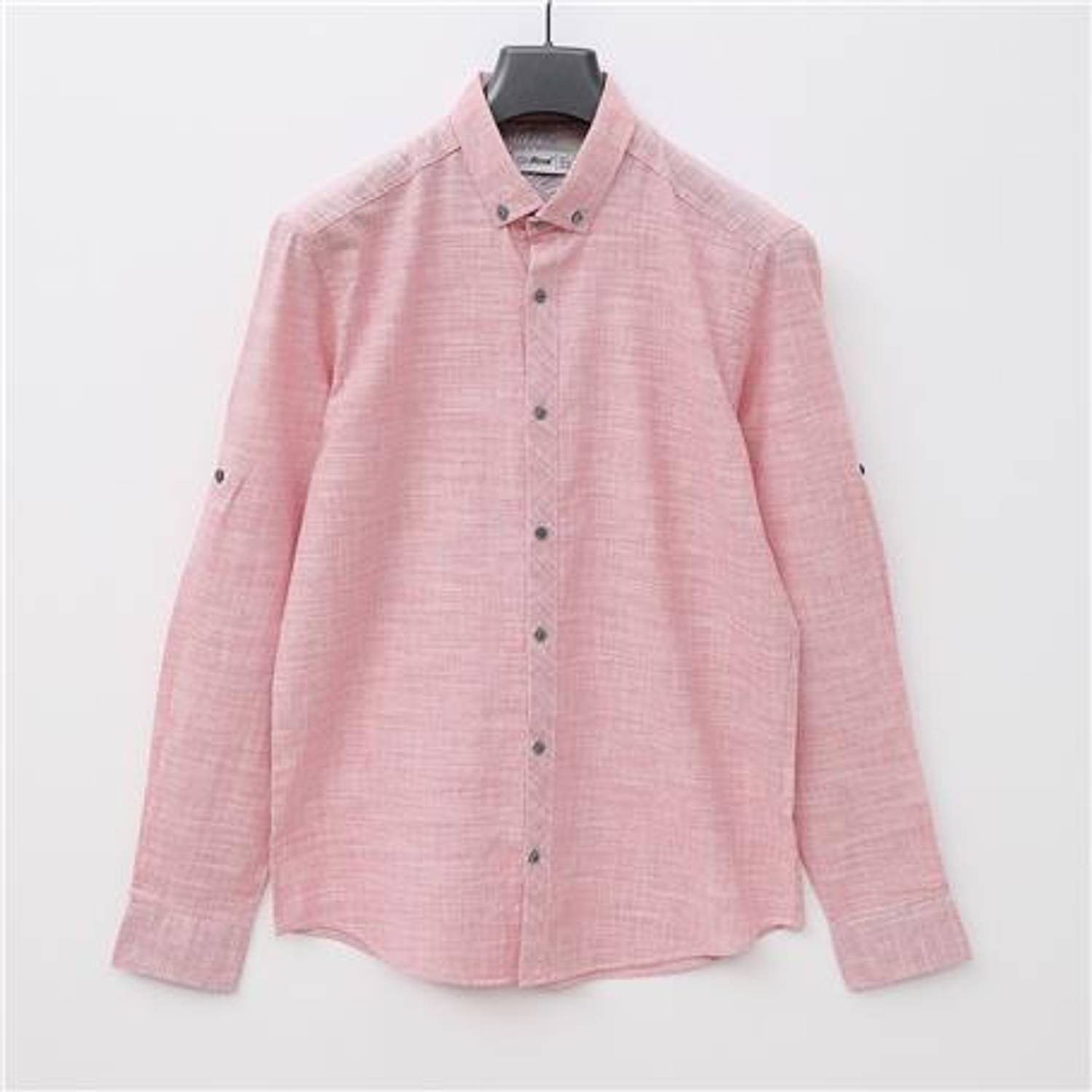 Современная мужская рубашка - 11-1787 - Красная, размеры: XL, L, M, XXL