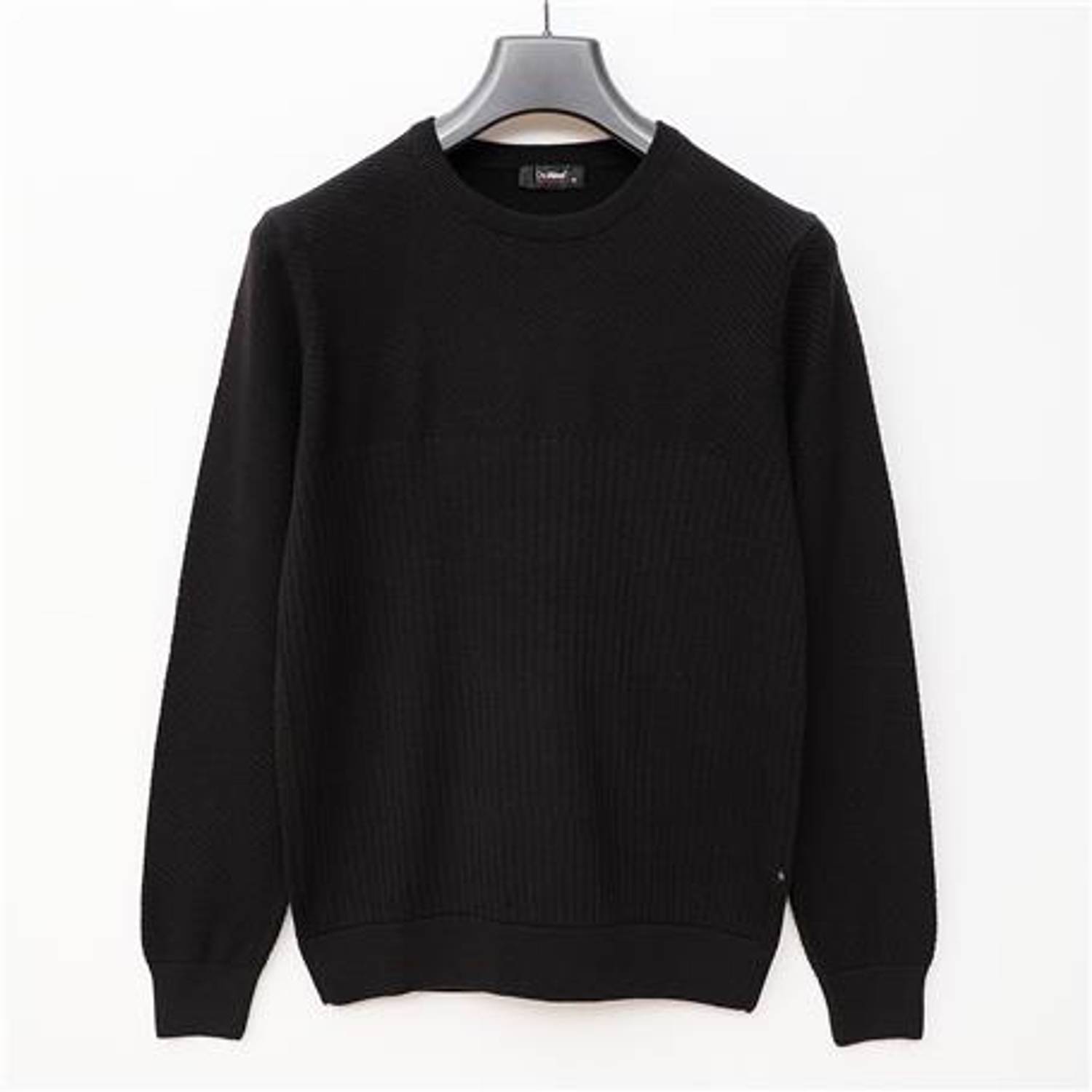 Erkek Uzun Kol Bisiklet Yaka Sweat - 180909 - Siyah