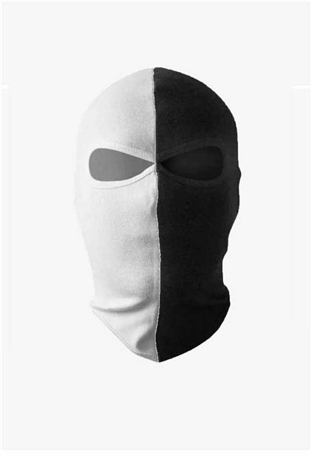 Черно-белая маска хулигана для фанатов - SBHM1000 - белая - оранжевая, размеры S, M, L, XL