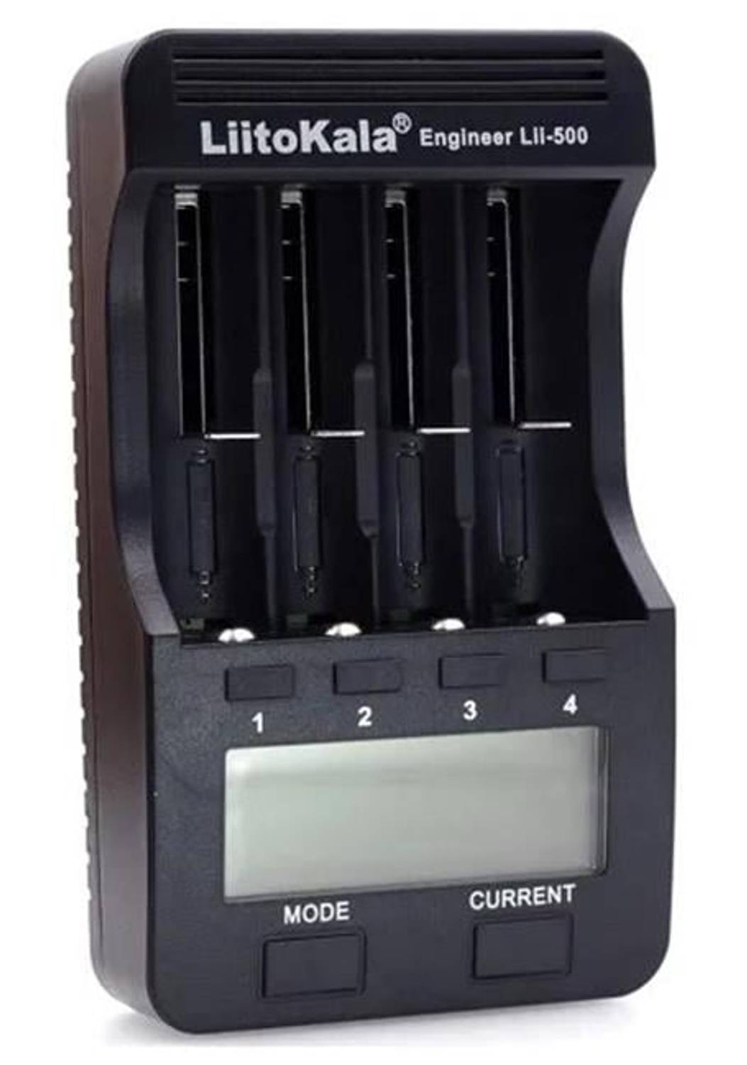 شاحن بطاريات ذكي LİİTOKALA Lİ500، يدعم بطاريات Li-ion وNi-MH، شحن سريع وواجهة USB، تصميم محمول وآمن، مناسب للاستخدام في المنزل والسفر