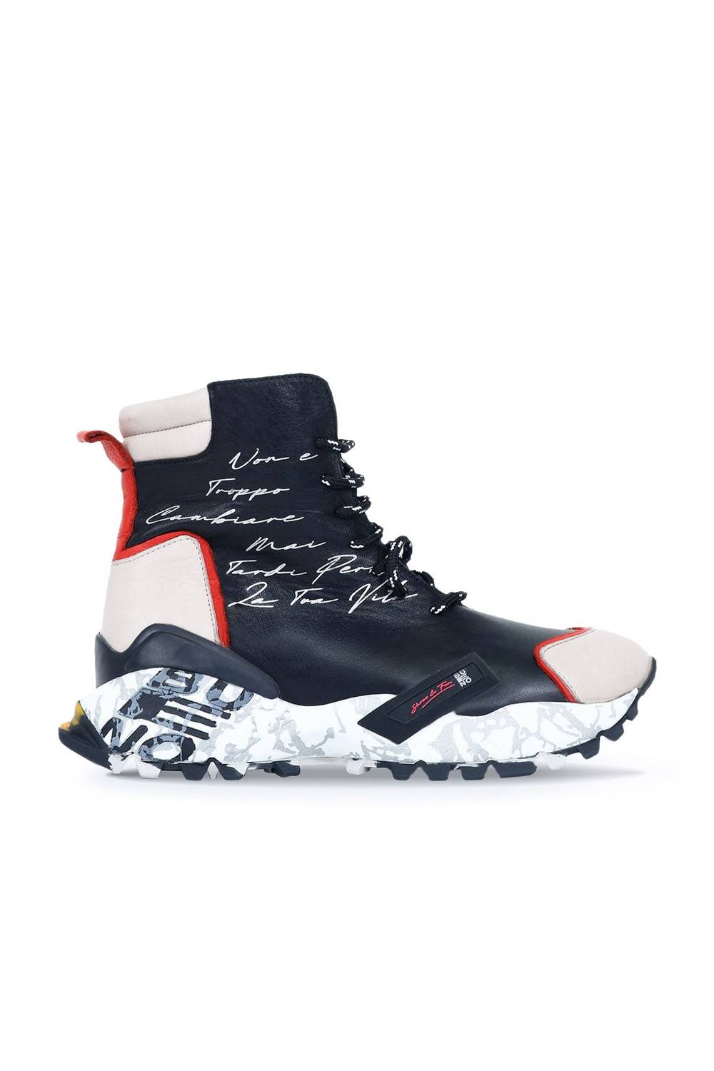 Жіночі спортивні черевики Bueno, натуральна шкіра, 5 см підбори, різні розміри та кольори: синій, червоний, чорний