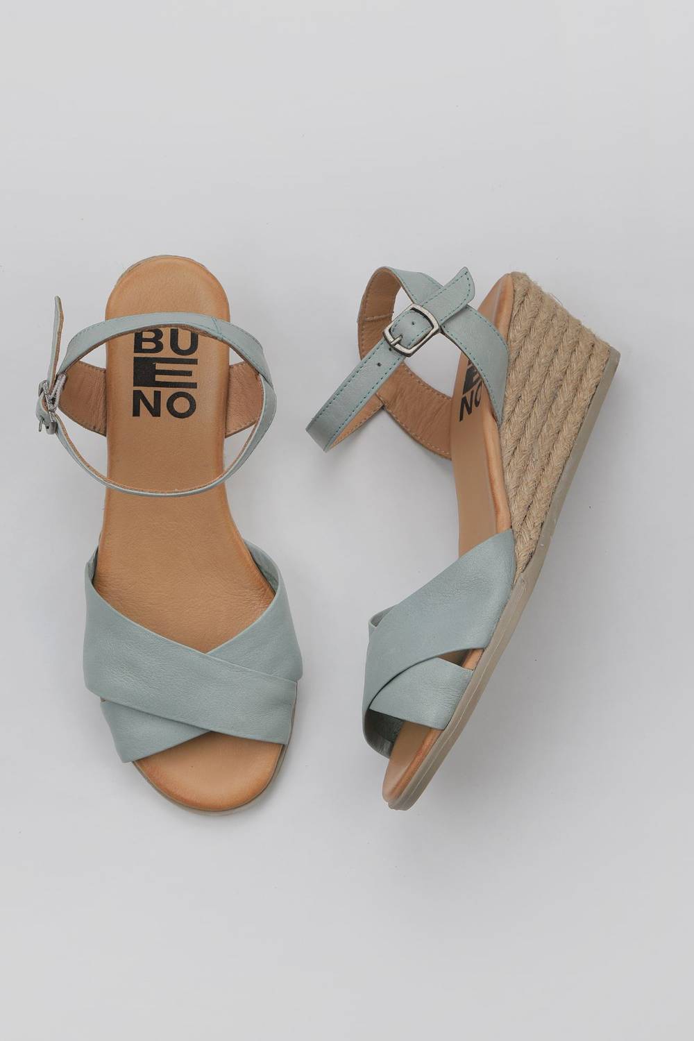 Сандалі на підпяті для жінок Bueno Shoes, шкіра, комфортні, розміри 36-41, кольори: фуксія, бірюзовий, білий, жовтий