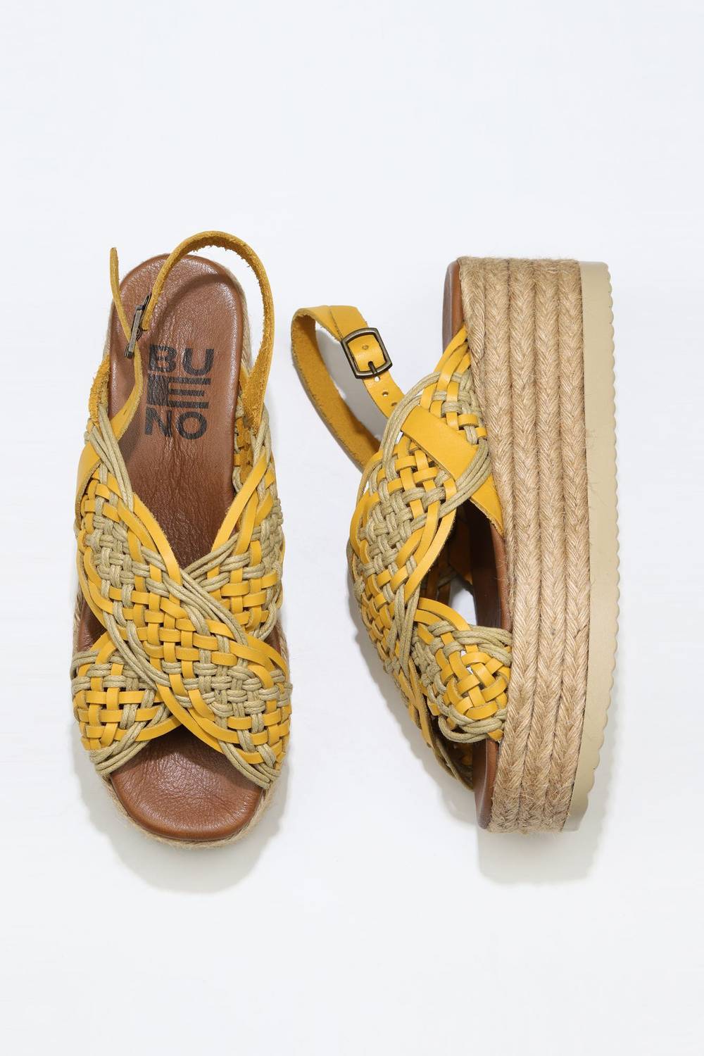 Bueno Shoes Kadın Dolgu Topuklu Espadril Sandalet 01WU6115