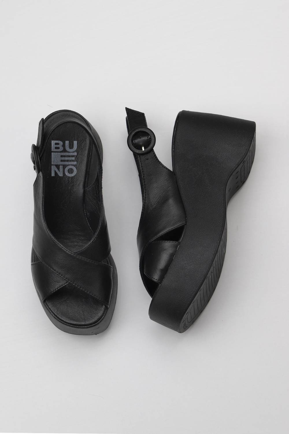 Bueno Shoes Kadın Dolgu Topuklu Sandalet 01WY9007