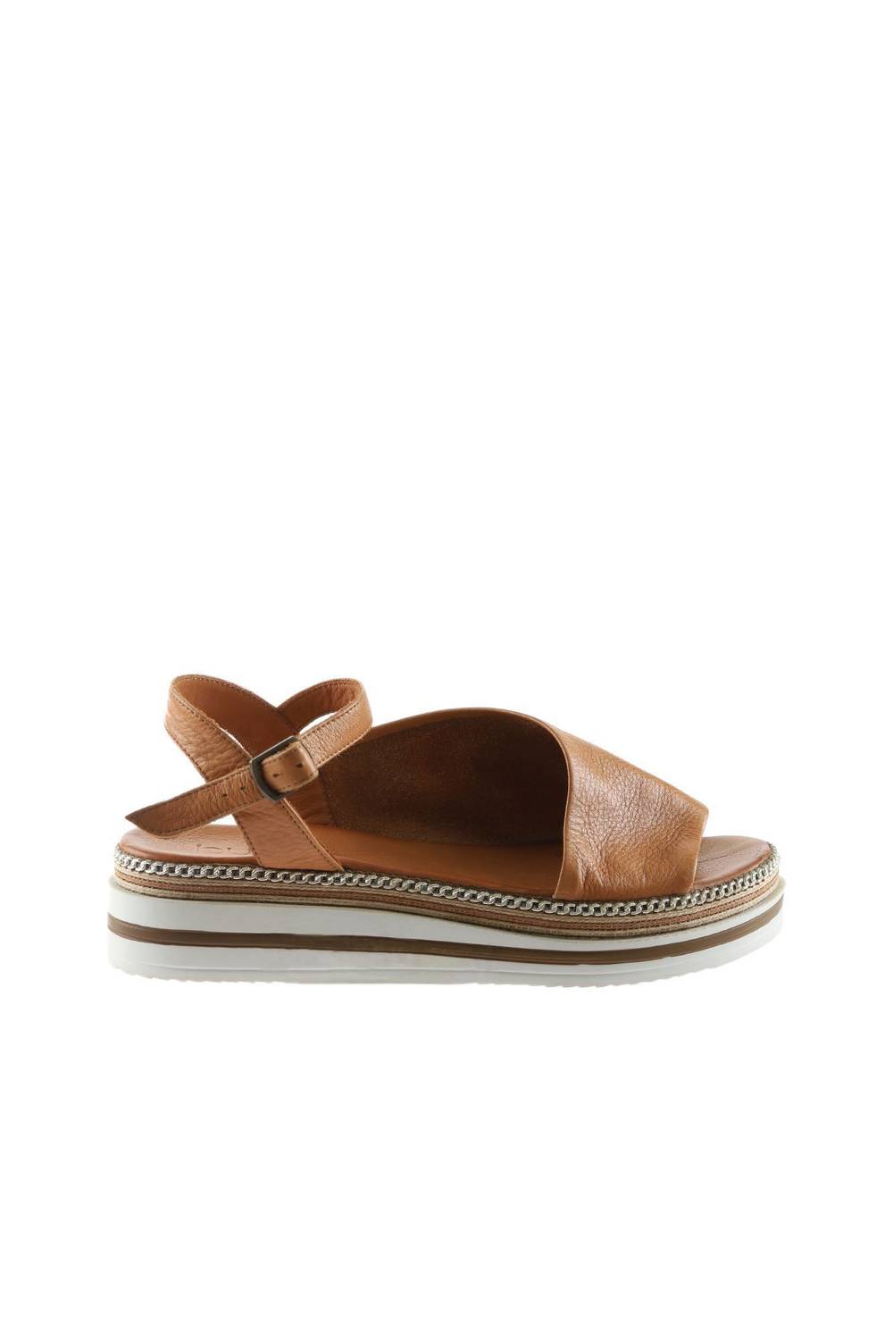 Сандалии Bueno Shoes женские 01WS4203, кожа белая, красная, черная, табачная, подошва из полиуретана, высота каблука 3 см, размеры 36-42