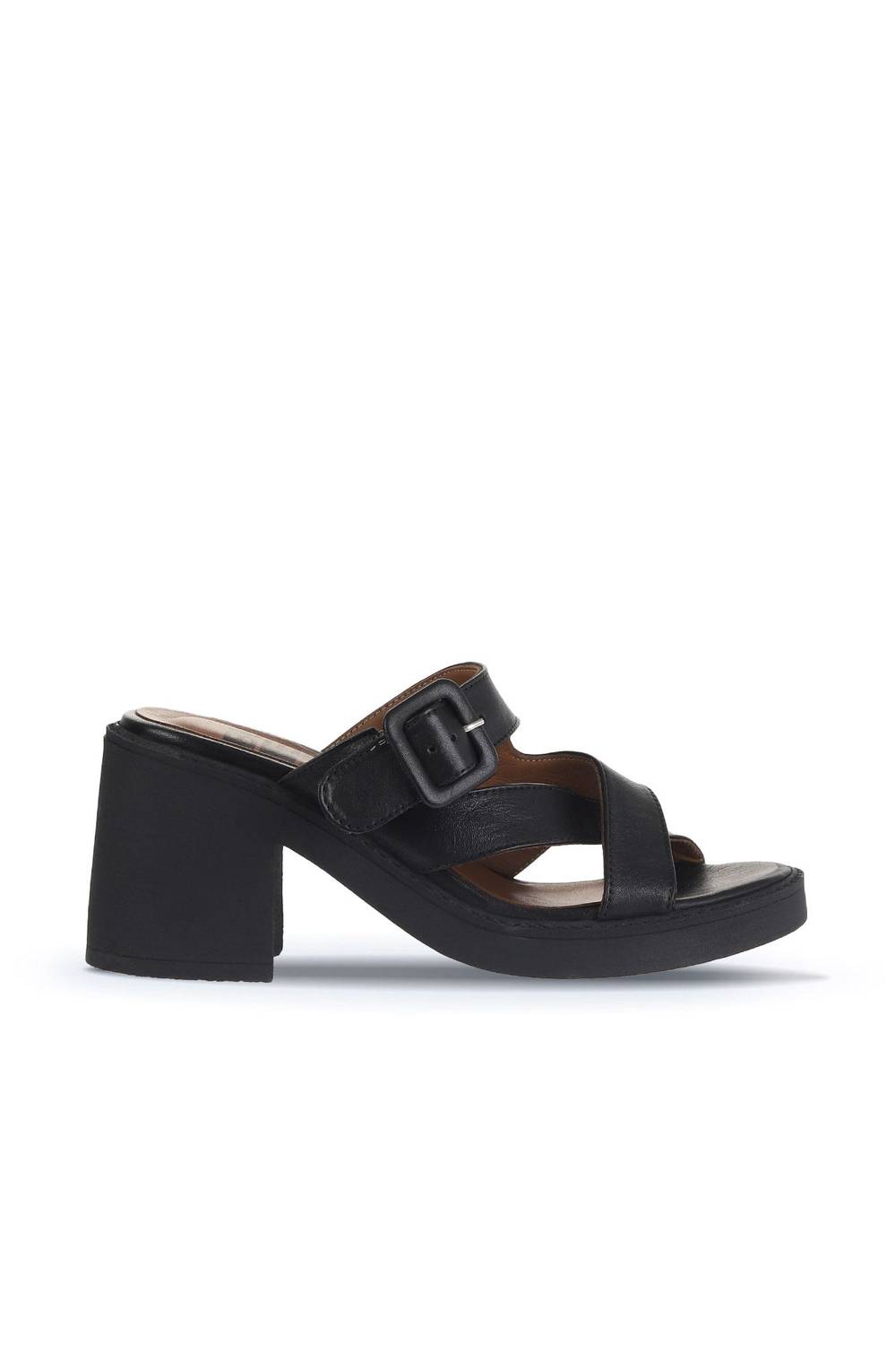 Туфли Bueno женские с высоким каблуком 8 см из кожи, цвета: оранжевая, синяя, желтая, черная, размеры 35-41