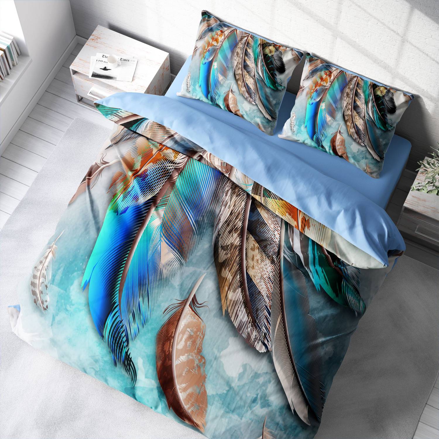 MonoHome Mystery 3D Pamuk Saten Çift Kişilik Nevresim Takımı