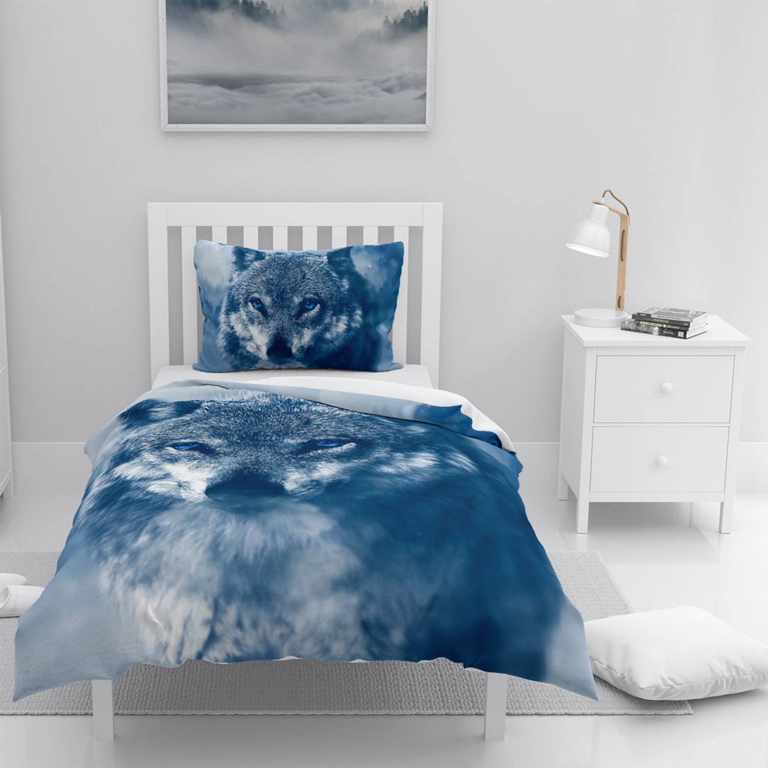 Набір постільної білизни MonoHome Strong 3D з бавовняного сатину для односпального ліжка 160x220 см, живі кольори, максимальний комфорт і якість