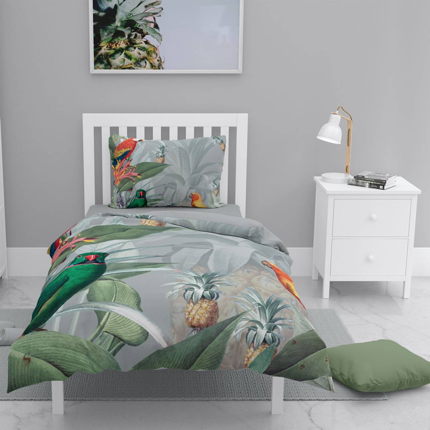 MonoHome ParWorld 3D Cotton Satin Single Duvet Cover Set