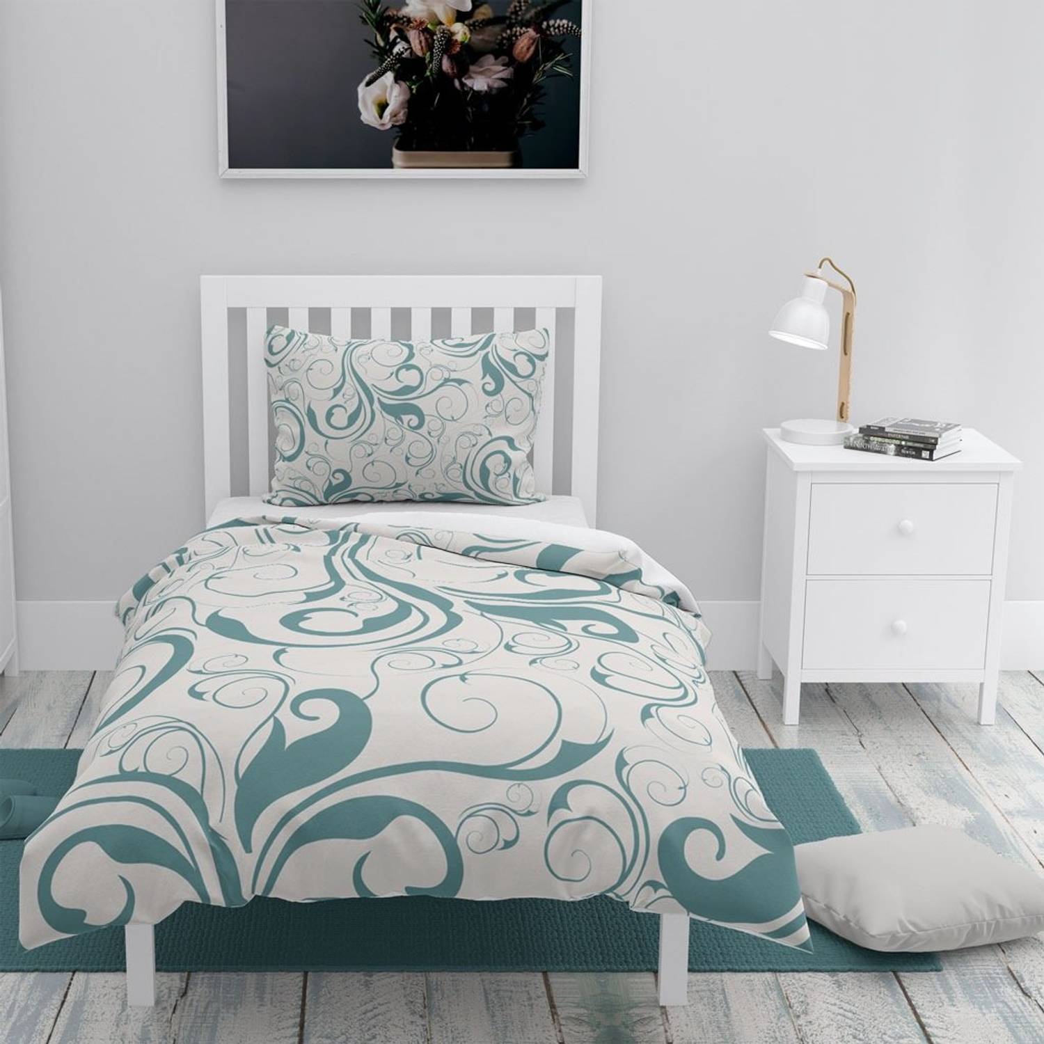 MonoHome Twigs 3D Cotton Satin Single Duvet Cover Set